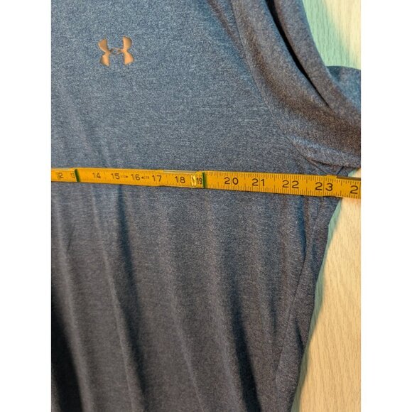 Under Armour Threadborne HeatGear Men's XL Blue Loose Fit Short Sleeve - Picture 4 of 5